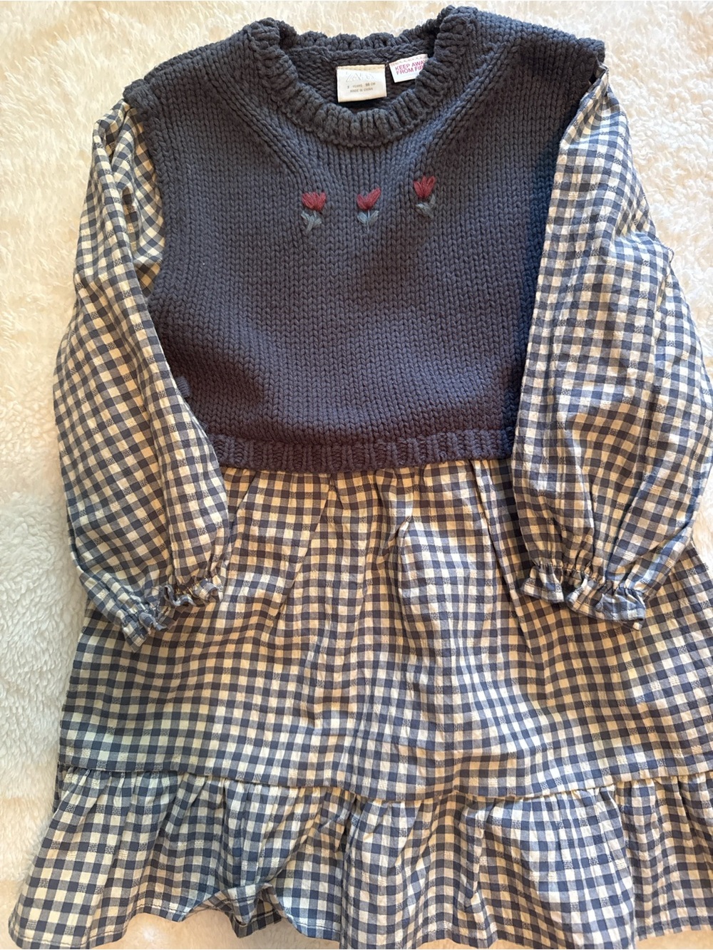 zara graham dress with embroidered flowers